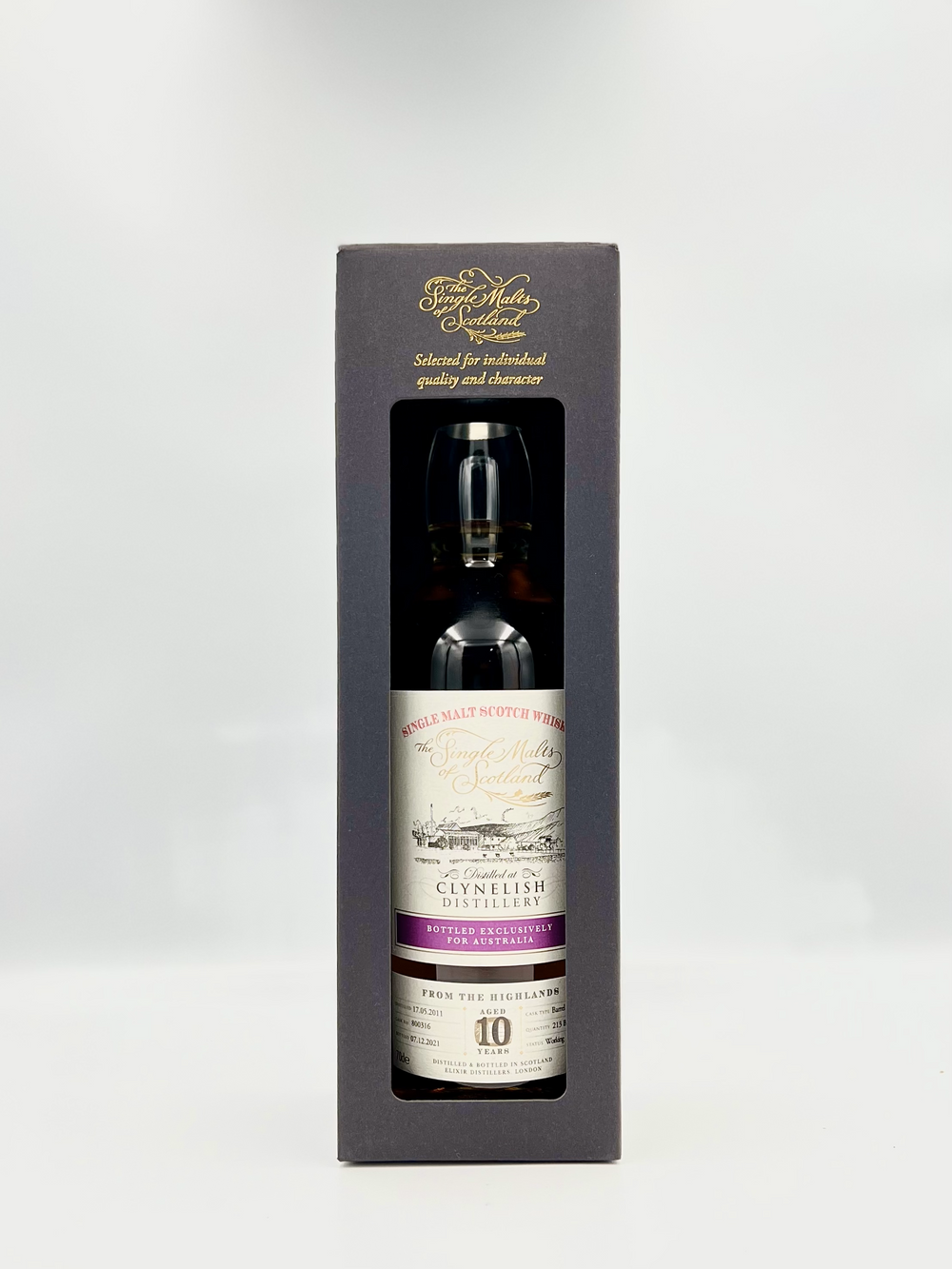 2011 Single Malts of Scotland 'Clynelish' 10 Year Old Australian Exclusive Cask Strength Single Malt Scotch Whisky