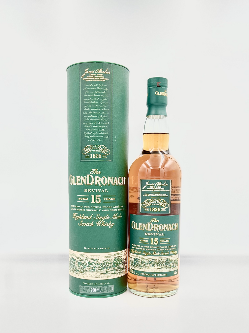 Glendronach Revival 15 Year Old 100% Sherry Matured Single Malt Scotch Whisky