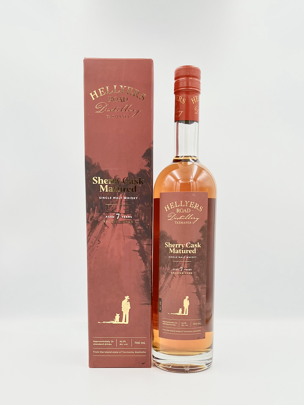 Hellyers Road Distillery 7 Year Old Sherry Cask Matured Single Malt Australian Whisky